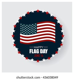 Happy Flag Day background template