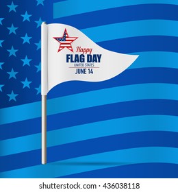Happy Flag Day background template