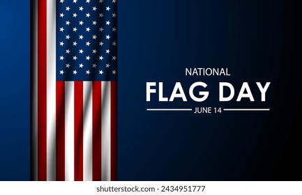 Happy Flag Day United States Of America June 14 Background Vector Illustration