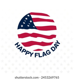 Happy Flag Day United States Of America June 14 Background Vector Illustration