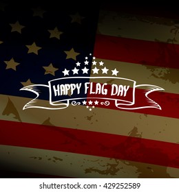 Happy flag day vector background. flag day USA banner. Happy flag day greeting card. Flag day Sale