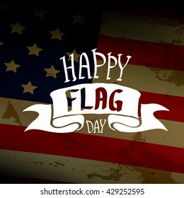 Happy flag day vector background. flag day USA banner. Happy flag day greeting card. Flag day Sale