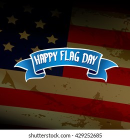 Happy flag day vector background. flag day USA banner. Happy flag day greeting card. Flag day Sale