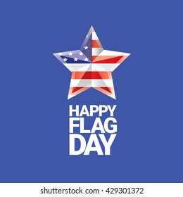 Happy flag day vector background. flag day USA banner. Happy flag day greeting card. Flag day Sale