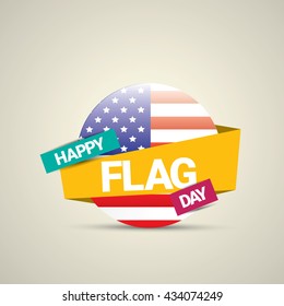 Happy flag day vector background. flag day USA banner. Happy flag day badge. Flag day Sale