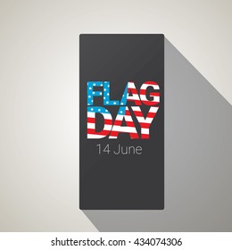 Happy Flag Day Vector Background. Flag Day USA Banner. Happy Flag Day Badge. Flag Day Sale