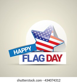 Happy flag day vector background. flag day USA banner. Happy flag day badge. Flag day Sale