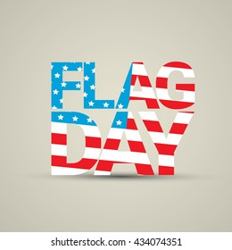 Happy flag day vector background. flag day USA banner. Happy flag day badge. Flag day Sale