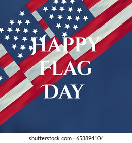 Happy flag day vector background. Happy flag day badge. U.S. Independence Day 