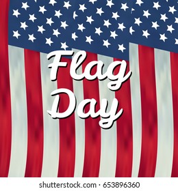 Happy flag day vector background. Happy flag day badge.