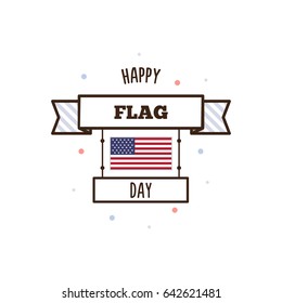 Happy Flag Day. Vector illustration.