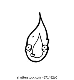 happy flame cartoon