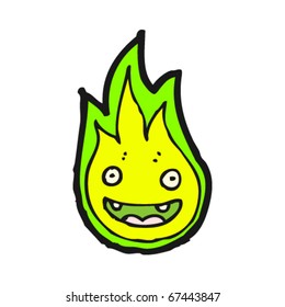 happy flame cartoon