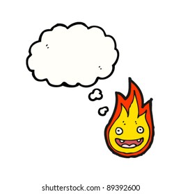 happy flame cartoon character happy flame cartoon character