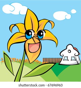 happy flower