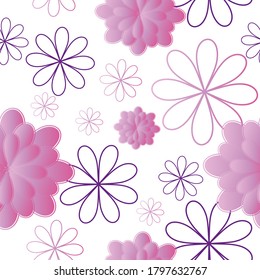Happy Blumen 1 Vektor, verschiedene Emotionen, Gänseblümchen auf buntem Hintergrund