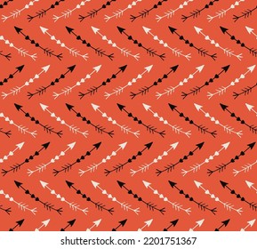 Happy Flying Arrows - red white black