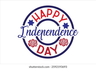 Happy Fourth Of July - 4th of July Design, Hand written vector design, Illustration for prints on t-shirts, bags, posters, cards and Mug.