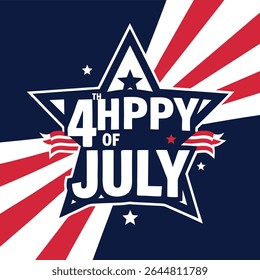 Happy Fourth of July Celebration Design