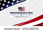 Happy Fourth of July Independence day USA Background Design