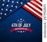 Happy Fourth of July Independence day USA Background Design Vector illustration