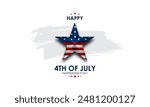 Happy Fourth of July Independence day USA Background Design Vector illustration
