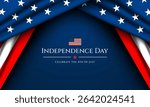 Happy Fourth of July Independence day USA Background Design Vector illustration