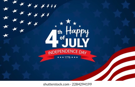 Happy Fourth of July Independence day USA Background Design