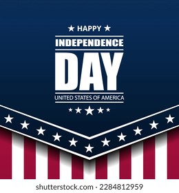 Happy Fourth of July Independence day USA Background Design