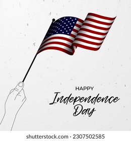 Happy Fourth of July Independence day USA Background Design