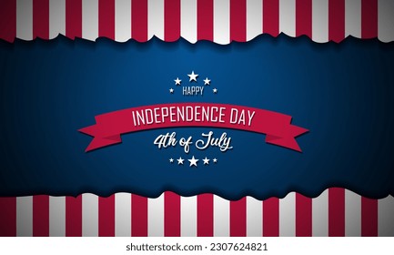 Happy Fourth of July Independence day USA Background Design