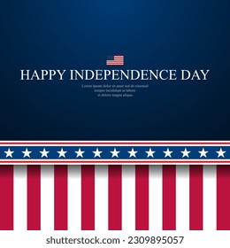 Happy Fourth of July Independence day USA Background Design