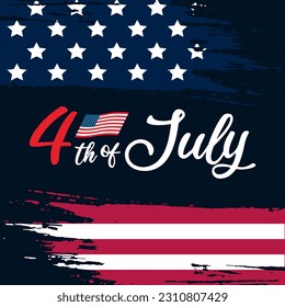 Happy Fourth of July Independence day USA Background Design