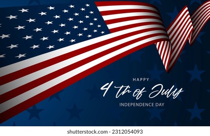 Happy Fourth of July Independence day USA Background Design