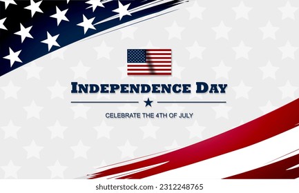 Happy Fourth of July Independence day USA Background Design