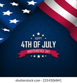 Happy Fourth of July Independence day USA Background Design