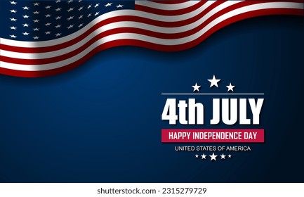 Happy Fourth of July Independence day USA Background Design