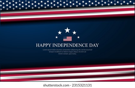 Happy Fourth of July Independence day USA Background Design
