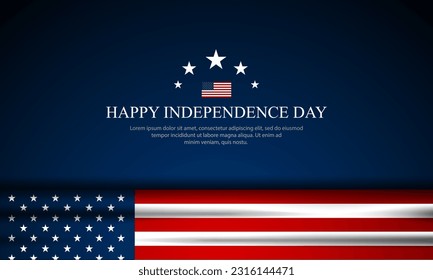 Happy Fourth of July Independence day USA Background Design