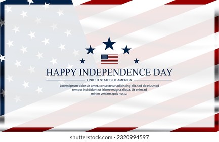 Happy Fourth of July Independence day USA Background Design