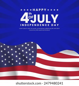 Happy Fourth of July Independence day USA Background