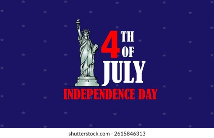 Happy Fourth of July Independence day USA Background Design Vector illustration