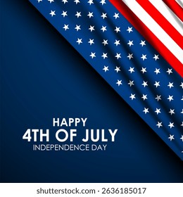 Happy Fourth of July Independence day USA Background Design Vector illustration
