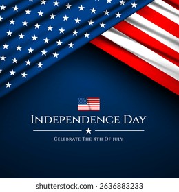 Happy Fourth of July Independence day USA Background Design Vector illustration