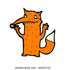 happy fox cartoon