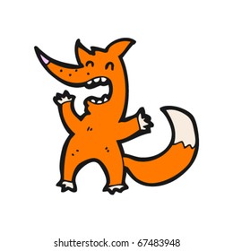 happy fox cartoon