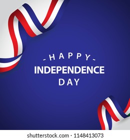 Happy France Independent Day Vector Template Design Illustration