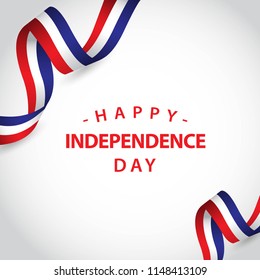 Happy France Independent Day Vector Template Design Illustration