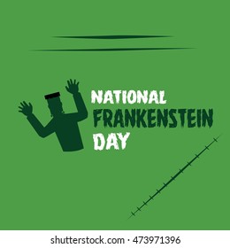 Happy Frankenstein Day Vector Illustration. 