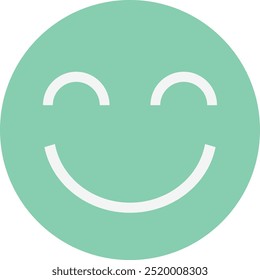 Happy Free Review Icon Vector Flat Illustration